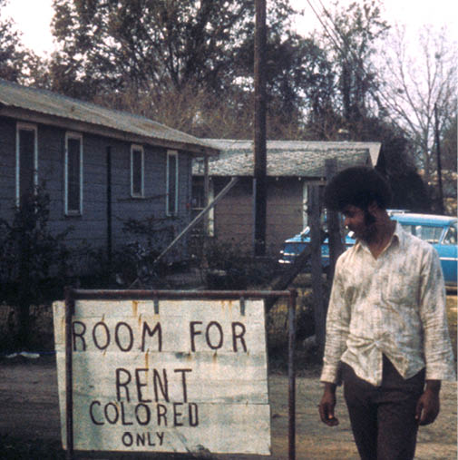 Most Jim Crow signs had gone after the civil rights struggle, but Morgan, whom I lived with in Tunica, LA, took me to a few left over  He has since done well in the most integrated place in America, the army   