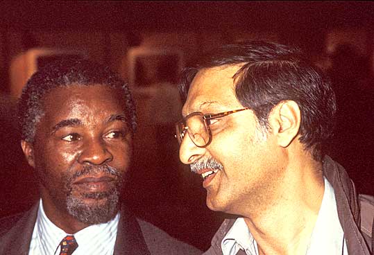 Prsident Mbeki og Omar Badsha
