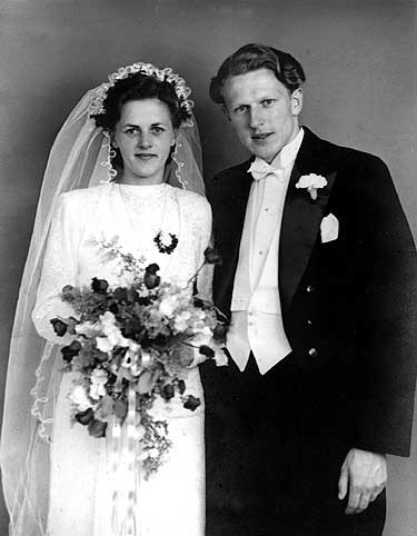 Jacobs og Grethes bryllup i 1946
