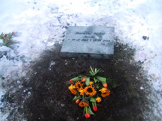Annie's grave in Copenhagen