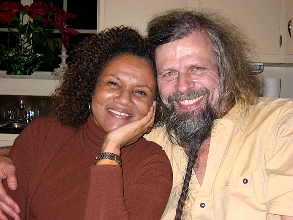 Sandra Ruffin and Jacob Holdt at party