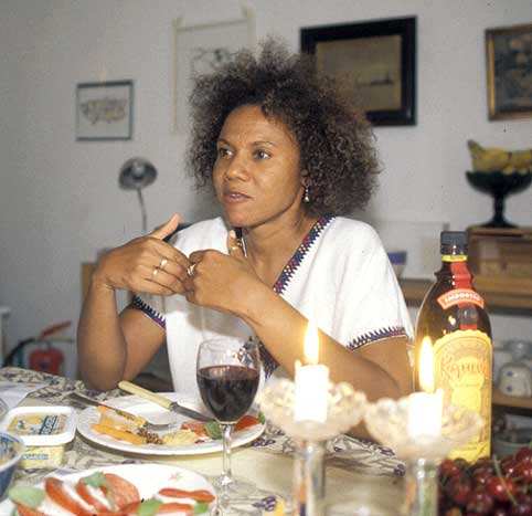 Sandra Ruffin in her living room