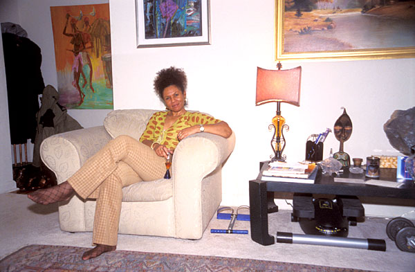 Sandra Ruffin in her living room