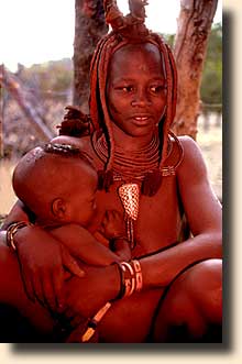 Himbamor med barn
