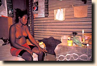 Kvinde jeg boede hos i Ovamboland