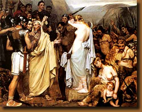 Victory of Julius Caesar over the Belgians