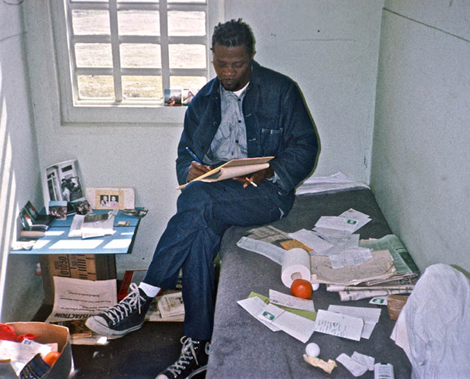 1975 - Popeye writing for the Prisoners Union Paper 