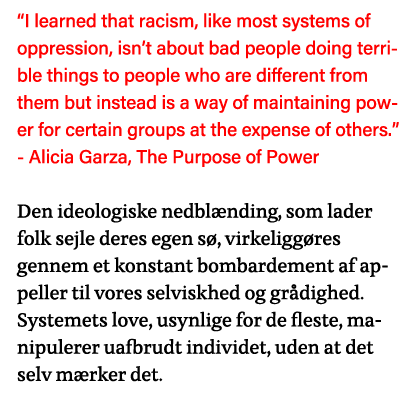  I learned that racism, like most systems of oppression, isn t about bad people doing terrible things to people who a   