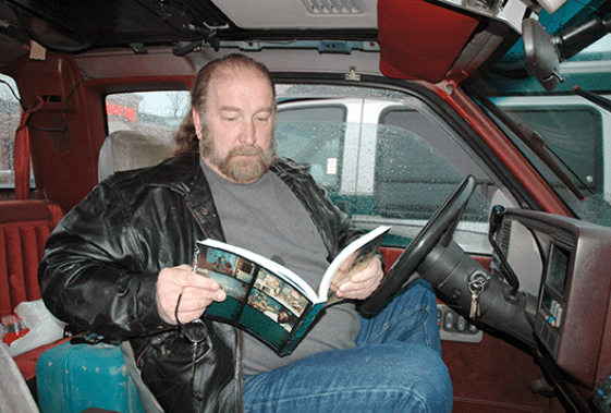 The Klan leader on the road selling my anti-racist book 