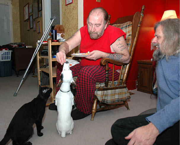 With Jeff, now paralized and blind for life  