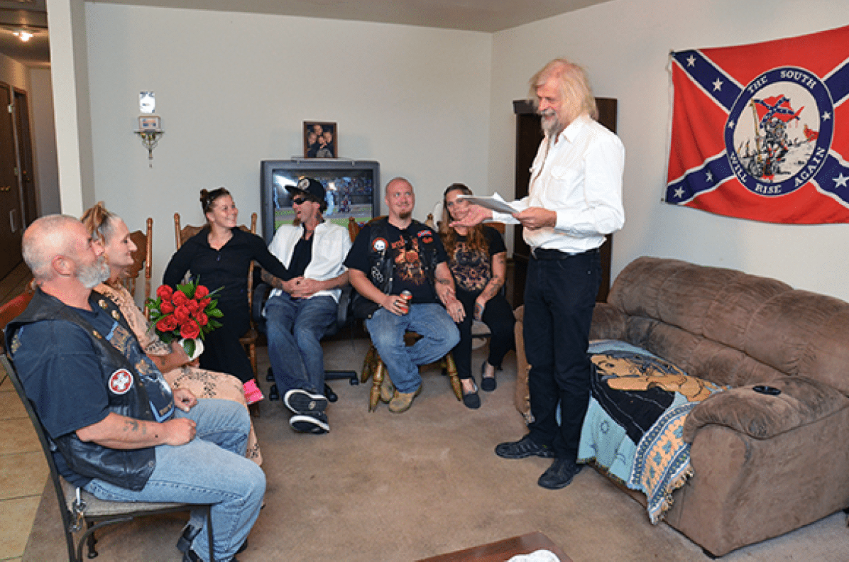 2015 - 10 years after I wed Robert to his fifth wife with invited Klan sympatizers  