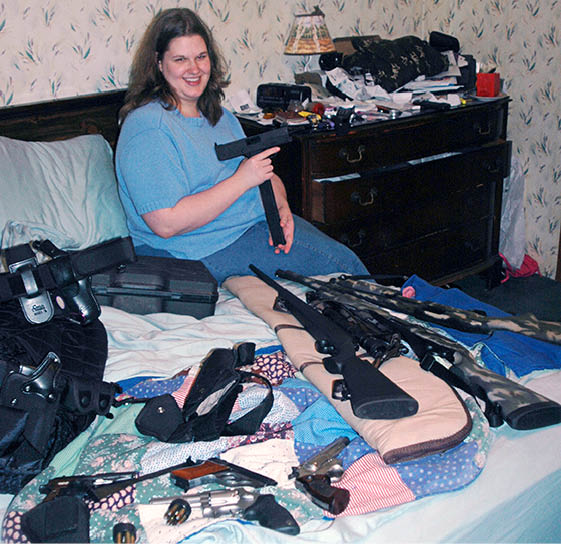 After the murder attempt Raine armed herself heavely afraid of a new attack 