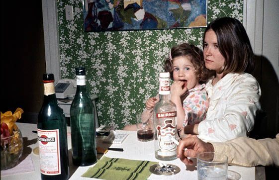 Sharon Rockefeller with Valerie in 1974 