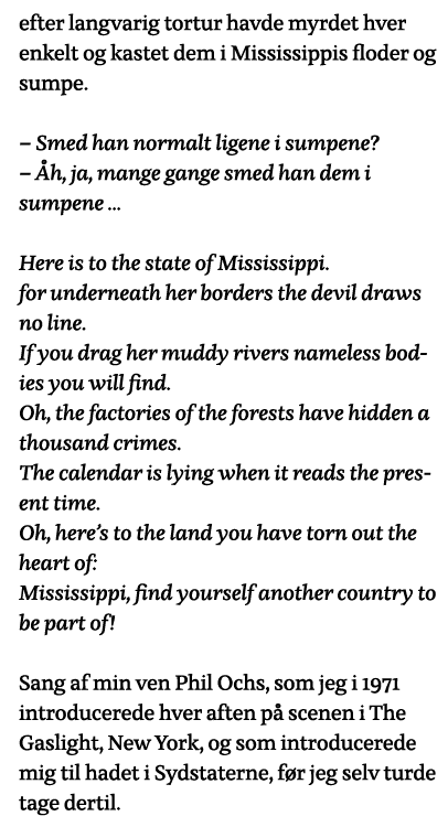 efter langvarig tortur havde myrdet hver enkelt og kastet dem i Mississippis floder og sumpe    Smed han normalt lige   