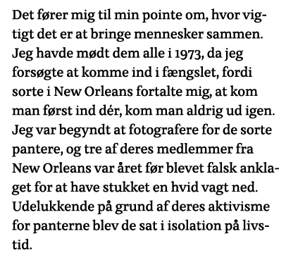 Det fører mig til min pointe om, hvor vigtigt det er at bringe mennesker sammen  Jeg havde mødt dem alle i 1973, da j   