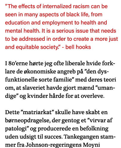  The effects of internalized racism can be seen in many aspects of black life, from education and employment to healt   