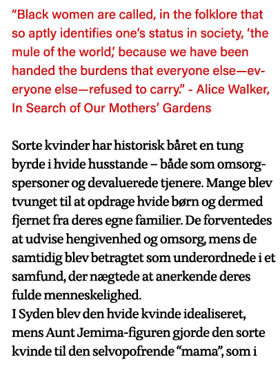 Black women are called, in the folklore that so aptly identifies one s status in society,  the mule of the world,  b   