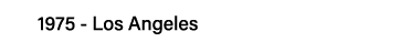 1975 - Los Angeles