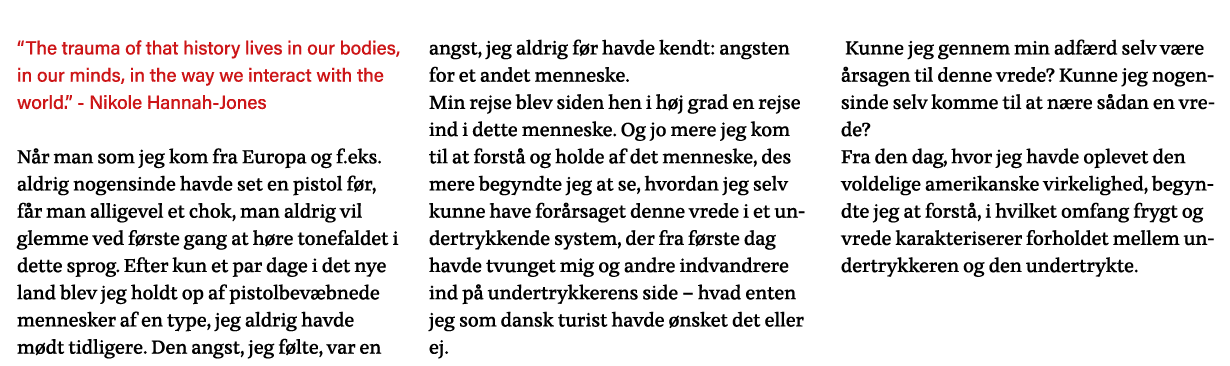  The trauma of that history lives in our bodies, in our minds, in the way we interact with the world   - Nikole Hanna   