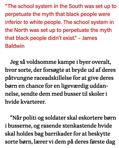  The school system in the South was set up to perpetuate the myth that black people were inferior to white people  Th   