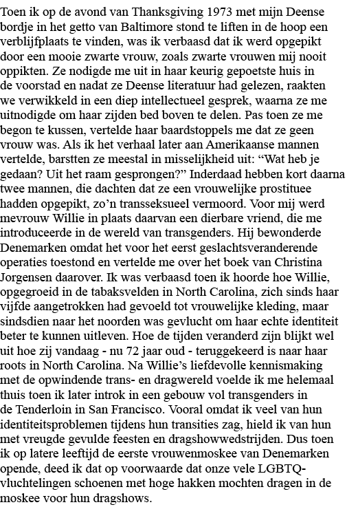 Toen ik op de avond van Thanksgiving 1973 met mijn Deense bordje in het getto van Baltimore stond te liften in de hoo   