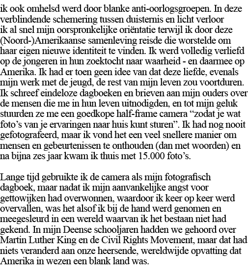 ik ook omhelsd werd door blanke anti-oorlogsgroepen  In deze verblindende schemering tussen duisternis en licht verlo   