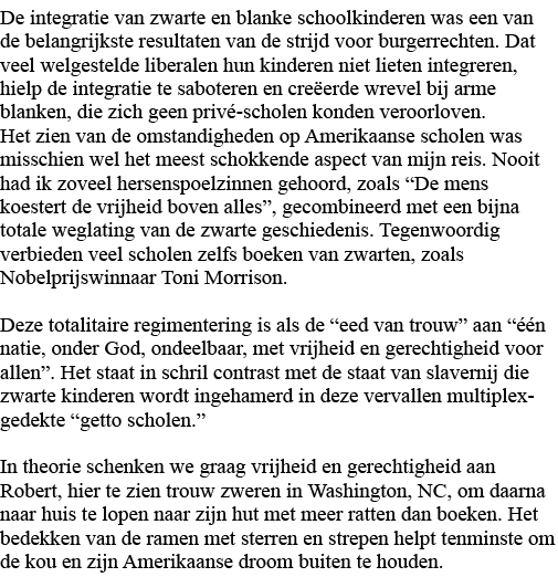 De integratie van zwarte en blanke schoolkinderen was een van de belangrijkste resultaten van de strijd voor burgerre   