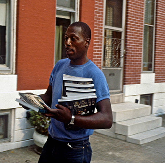 Alfonso carry my books on Baltimore St