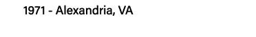 1971 - Alexandria, VA