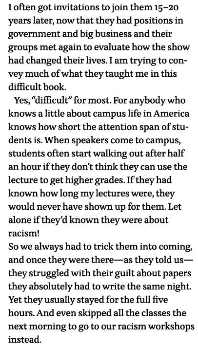 I often got invitations to join them 15-20 years later, now that they had positions in government and big business an   