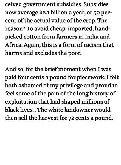 ceived government subsidies  Subsidies now average  2 1 billion a year, or 50 percent of the actual value of the crop   