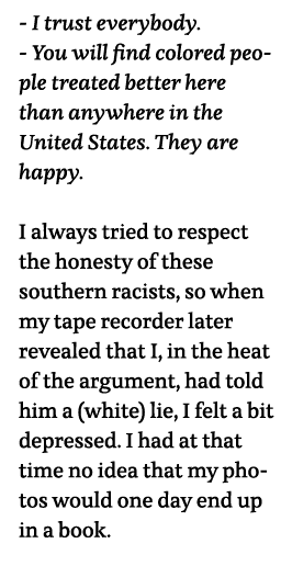 - I trust everybody  - You will find colored people treated better here than anywhere in the United States  They are    