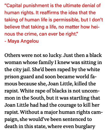  Capital punishment is the ultimate denial of human rights  It reaffirms the idea that the taking of human life is pe   
