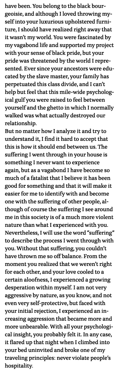 have been  You belong to the black bourgeoisie, and although I loved throwing myself into your luxurious upholstered    