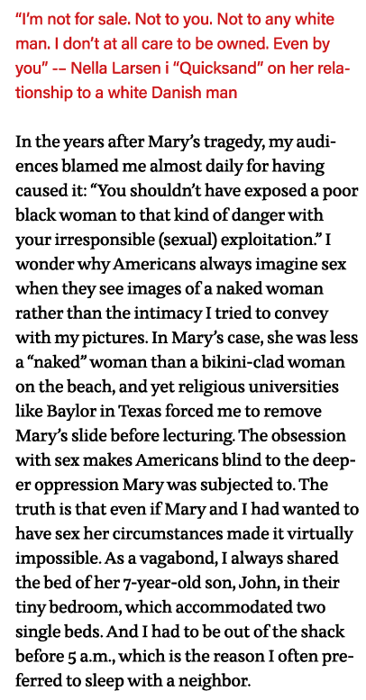  I m not for sale  Not to you  Not to any white man  I don t at all care to be owned  Even by you  -  Nella Larsen i    