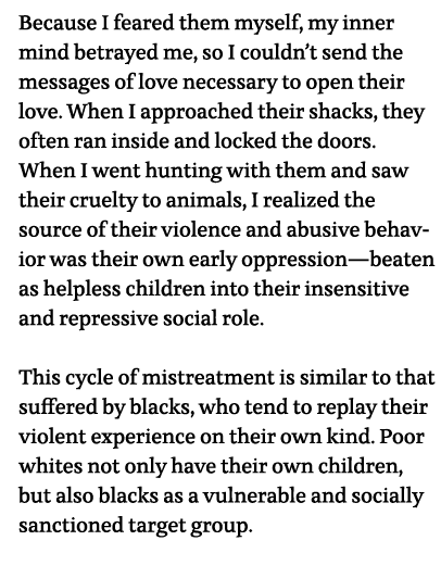 Because I feared them myself, my inner mind betrayed me, so I couldn t send the messages of love necessary to open th   