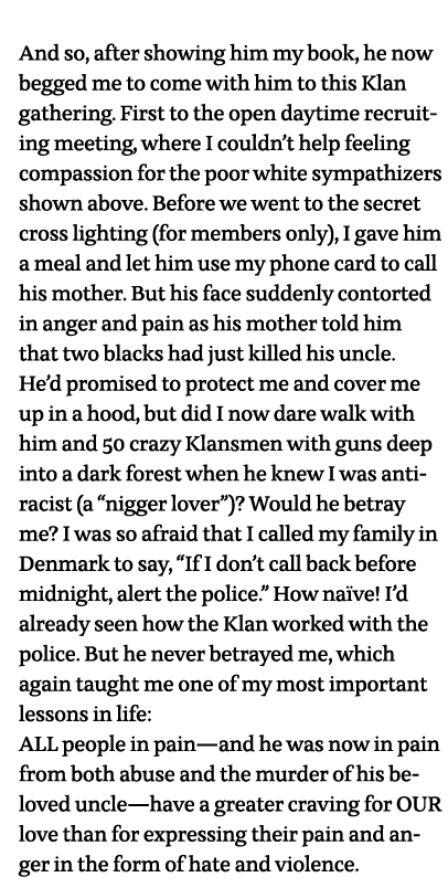  And so, after showing him my book, he now begged me to come with him to this Klan gathering  First to the open dayti   