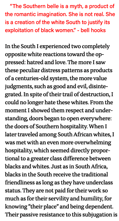  The Southern belle is a myth, a product of the romantic imagination  She is not real  She is a creation of the white   