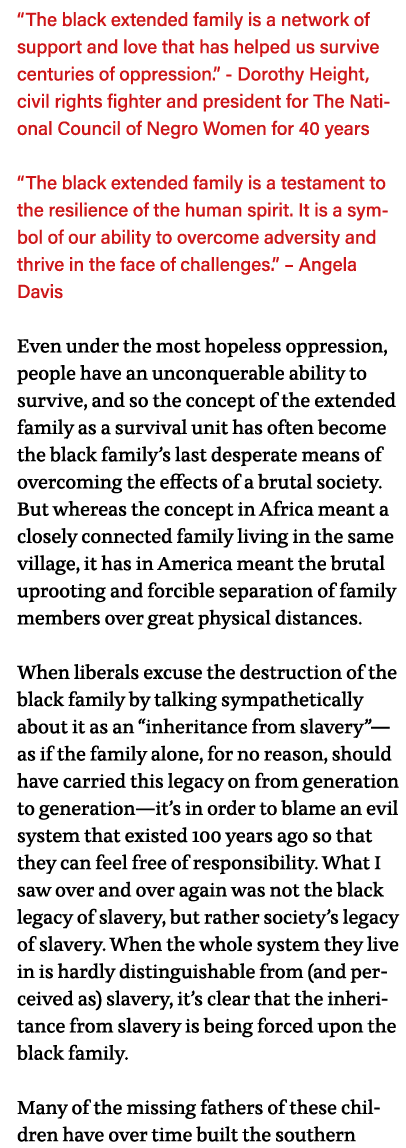  The black extended family is a network of support and love that has helped us survive centuries of oppression   - Do   
