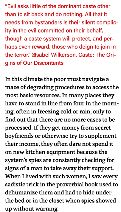  Evil asks little of the dominant caste other than to sit back and do nothing  All that it needs from bystanders is t   
