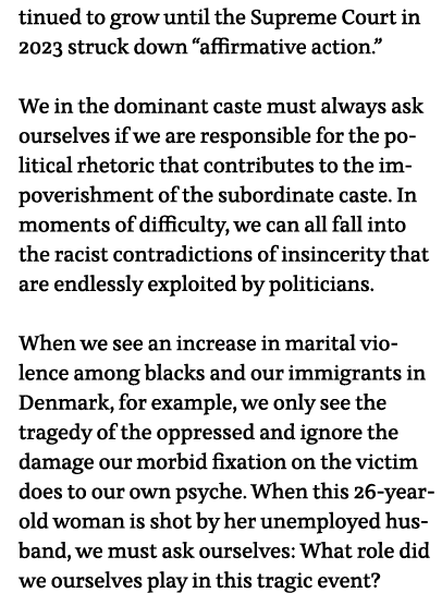 tinued to grow until the Supreme Court in 2023 struck down  affirmative action    We in the dominant caste must alway   