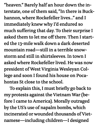  heaven   Barely half an hour down the interstate, one of them said,  In there is Buckhannon, where Rockefeller lives   