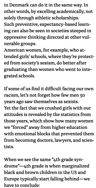 in Denmark can do it in the same way  In other words, by excelling academically, not solely through athletic scholars   