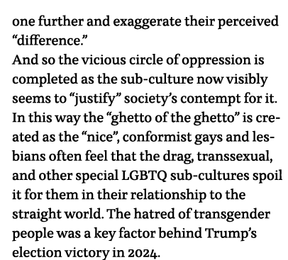 one further and exaggerate their perceived  difference   And so the vicious circle of oppression is completed as the    