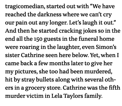tragicomedian, started out with  We have reached the darkness where we can t cry our pain out any longer  Let s laugh   