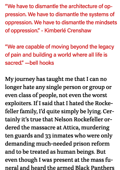  We have to dismantle the architecture of oppression  We have to dismantle the systems of oppression  We have to dism   