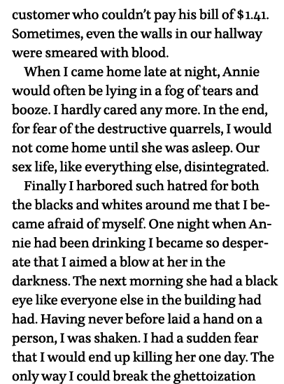 customer who couldn t pay his bill of  1 41  Sometimes, even the walls in our hallway were smeared with blood  When I   