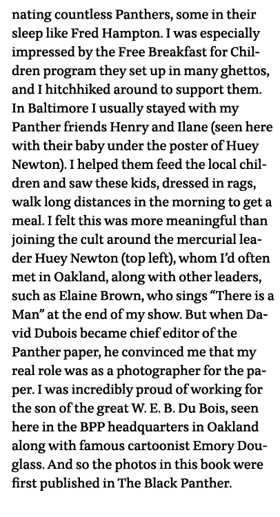 nating countless Panthers, some in their sleep like Fred Hampton  I was especially impressed by the Free Breakfast fo   