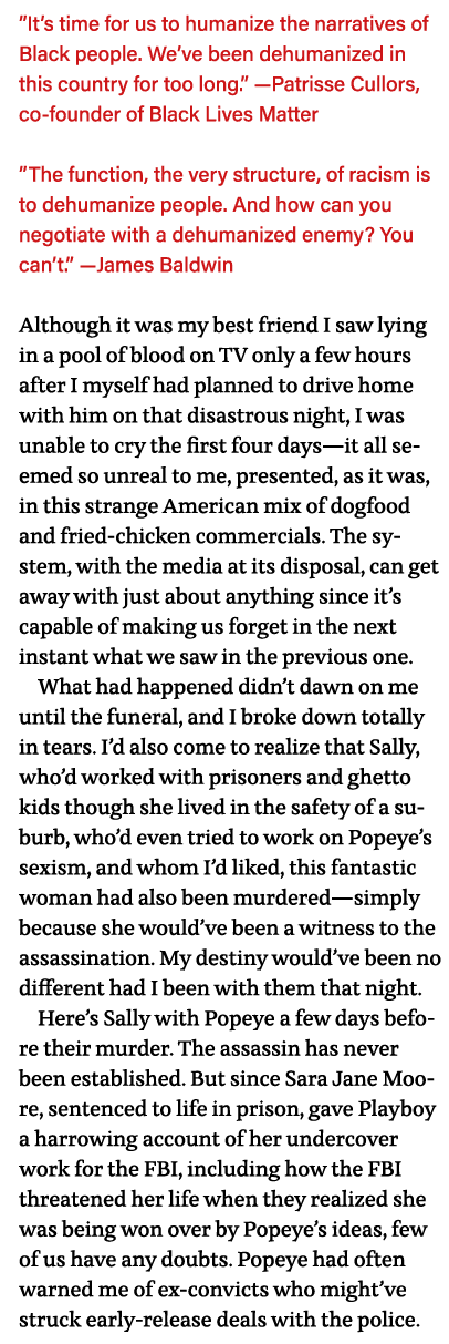  It s time for us to humanize the narratives of Black people  We ve been dehumanized in this country for too long   —   