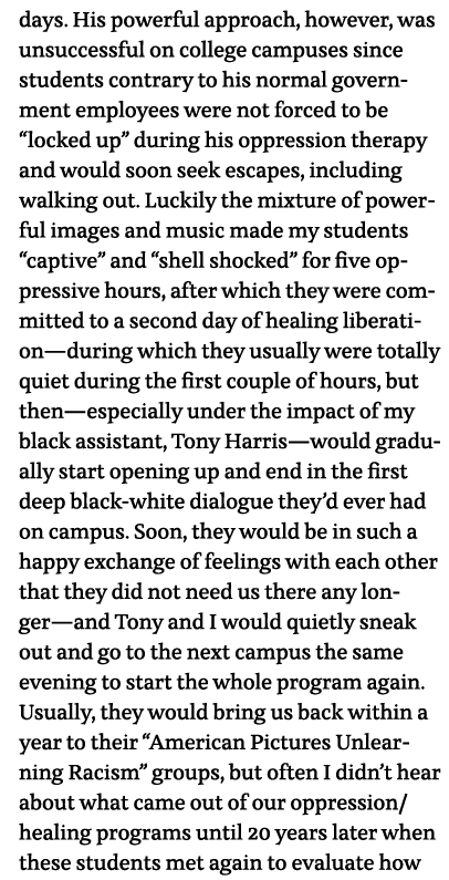 days  His powerful approach, however, was unsuccessful on college campuses since students contrary to his normal gove   